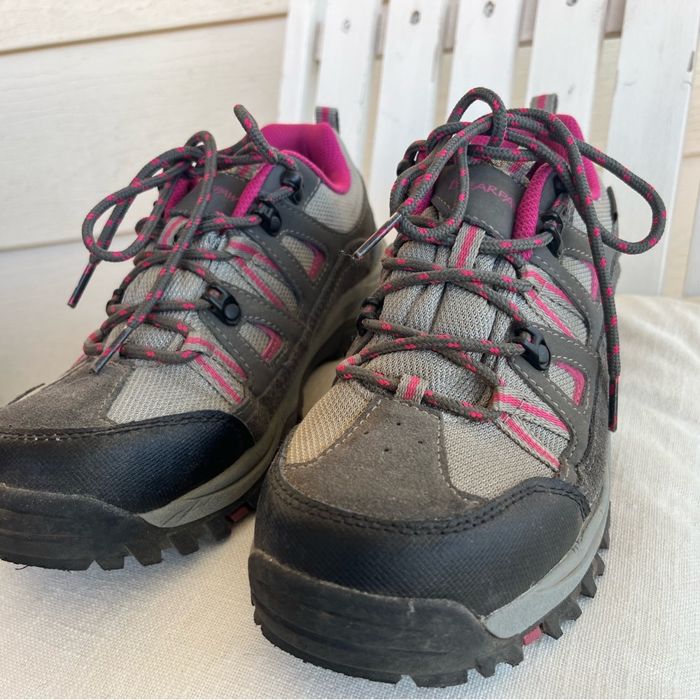 BearPaw Gray & Pink Hiking Shoes